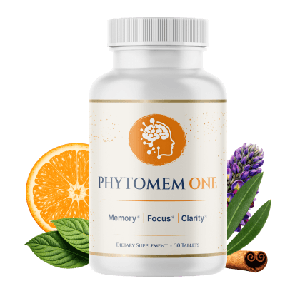 Phytomem One brain support supplement bottle with natural ingredients